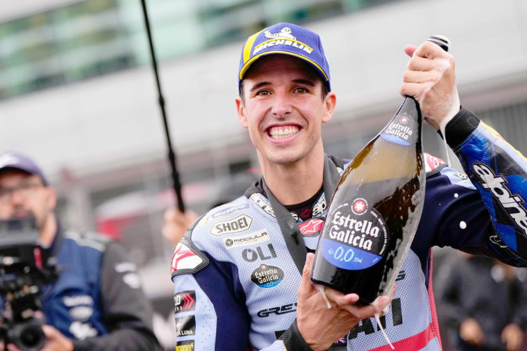 MotoGP. Álex Márquez analiza su primera victoria en la Sprint Race en una entrevista de Estrella Galicia