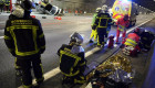 Simulacro de accidente en el túnel de Guadarrama de la A6, con varios heridos y tráfico colapsado