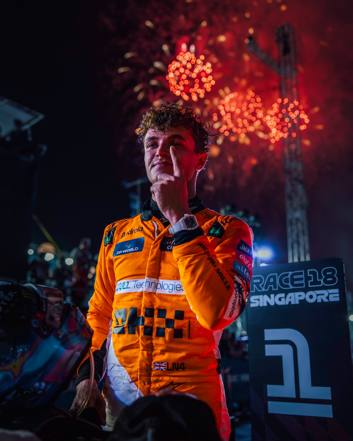 F1. lando norris singapur 03 win