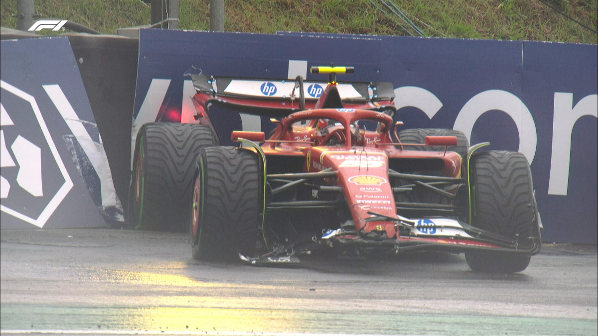 F1. gp brasil sainz golpe