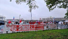 Manifestación en Barcelona de los afectados por los motores defectuosos de Stellantis