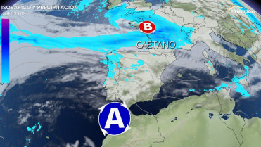 Galicia activó las alertas por vientos y lluvias por la entrada de la borrasca Caetano este jueves