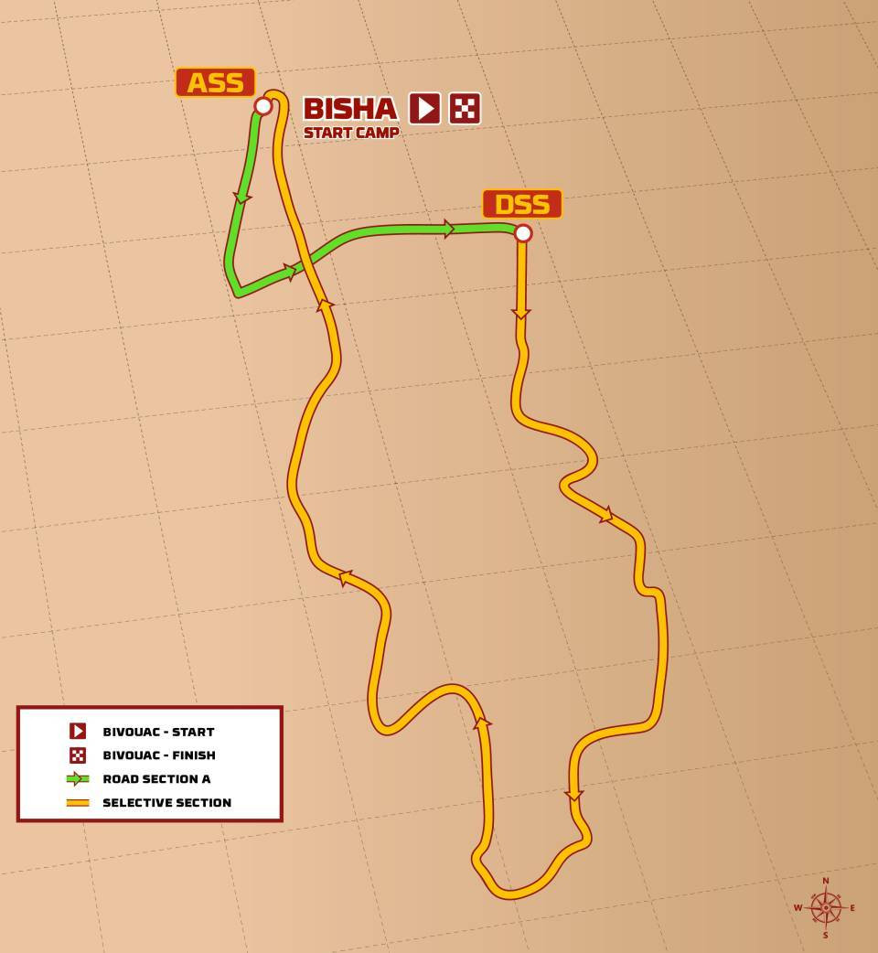 Dakar 2025. Mapa Etapa 1