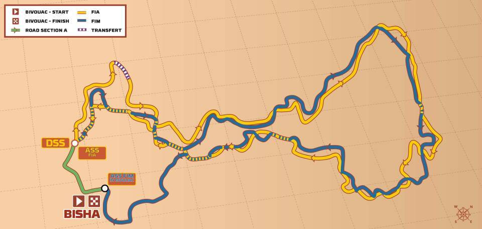 Dakar 2025. Mapa Etapa 2. Crono 24 h