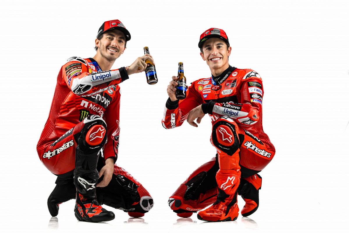 01. motogp. ducati. bagnaia marquez. estrella galicia