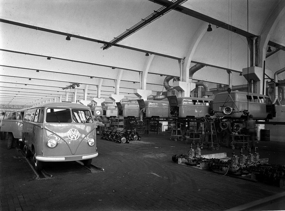 VW Transporter factoria Wolfsburg 1950